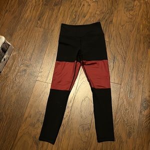 Red and Black Athletic Leggings